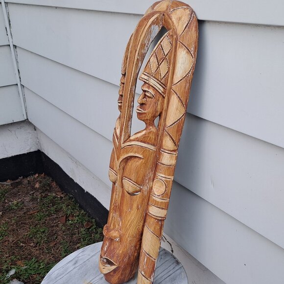 Vintage Indonesian Wood Tribal Mask - Picture 4 of 11